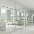 Easy Installation Dismountable Clear Tempered Glass Partition Wall Design